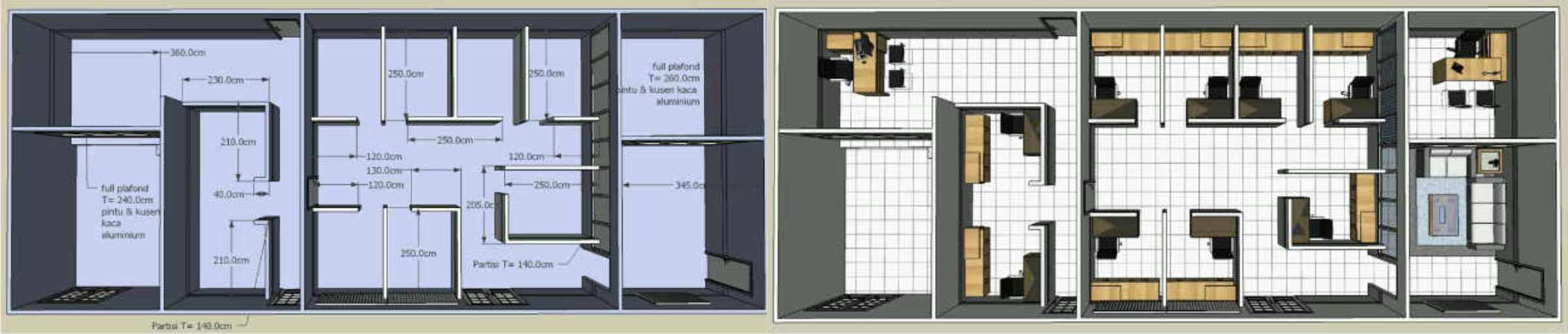 Partisi Meja Kantor – M | Interior